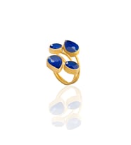 Kadir Jewellery 22 Ayar Altın Kaplama Zirkon Taşlı Kadın Vintage Yüzük