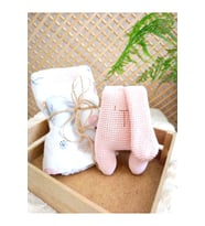 Müslin Battaniye ve Amigurumi Uyku Arkadaşı Seti