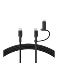 Belkin 2-In-1 Charging Cable With Usb-C & Lightning Connector - Braided Fast-Charging Cable, Usb-C T