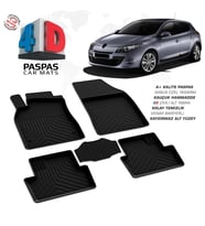 Renault Megane 3 4D Araca Özel Havuzlu Kauçuk Paspas 2010-2016