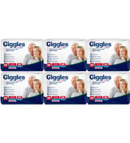 Giggles Hasta Bezi Yetişkin Bel Bantlı Tekstil Yüzey Orta - Medium (M) 180 Adet (6PK*30)