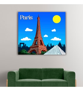 Paris Tasarımlı Kanvas Tablo
