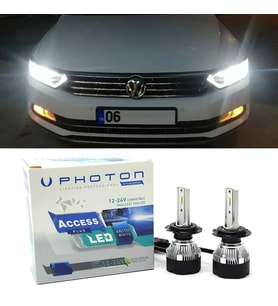 Vw Passat B8 Led Xenon Sis Farı Ampulü H8 Access Yeni Seri Beyaz