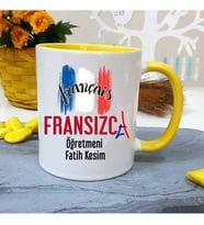 Fransızca Öğretmenine Özel Öğretmenler Günü Hediyesi Kişiye Özel Kupa Bardak