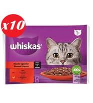 Whiskas Pouch Sos Sığır.Tav Yetiş Kedi Kon. 4x85gr Set 10'lu