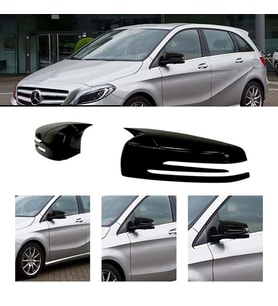 Mercedes B W246 Batman Yarasa Ayna Kapağı Piona Black ABS 2011 ve üzeri