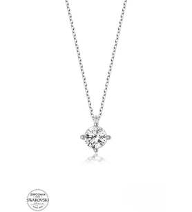 SWAROVSKİ TAŞLI  CRYSTAL 925 AYAR GÜMÜŞ KOLYE