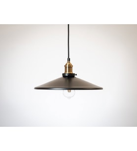 RİOLİGHT RETRO24,RUSTİK MUTFAK,ODA,KOLİDOR,CAFELER İÇİN TEKLİ E27 DUYLU METAL SARKIT AVİZE ÇAP:38CM (Siyah)
