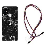 Casper E30 F20 X20 Kılıf Boyun Asklı Rasta Silikon Black Hole Marble 1387
