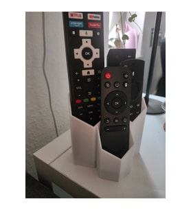 3 Gözlü Kumanda Organizer Standı Uzaktan Kumanda Düzenleyici TV Kumandalık Modern