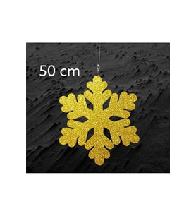 Strafor Gold Büyük Kar Tanesi 50 Cm Çift Taraf