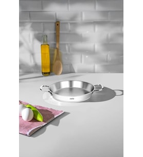 Nehir Silver Çelik 18 cm Kapaksız Omlet Sahan