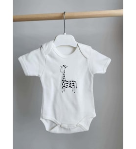 Zürafa Çıtçıtlı Bebek Body