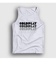 Presmono Unisex Beyaz Logo Coldplay Atlet 470353tt (Beyaz)