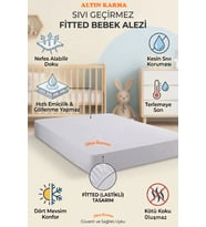 Altın Karma 70x140 Cm Sıvı Geçirmez Micro Fitted Alez Bebe ÇocukYatak Koruyucu Alez