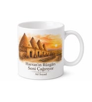 Harran Kümbet Evleri Urfa Hatırası Hediye Kupa Bardak Özel Tasarım Porselen