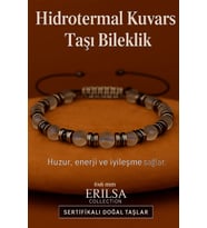 Sertifikalı Hidrotermal Kuvars Taşı Bileklik 8x8 mm – Huzur, Enerji ve Yenilenme Taşı (Çok Renkli)
