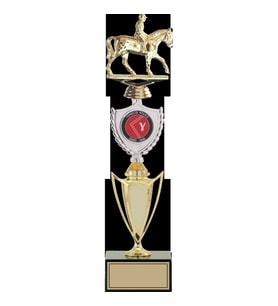 ODAK KUPA - Figürlü Kupalar - At / Binici Figürlü Kupalar FG-042 C - 41 cm