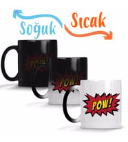 POW ! ! ! Sihirli Kupa Bardak Porselen