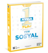 Üçdörtbeş Yayınları Tyt Sosyal Bilgiler Tüm 1 Ayda Soru Bankası