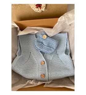 El Örgüsü Yumuşak Bebek Yelek ve Patik Seti 3-12 Ay  Yenidoğan Bebek Hediyesi Unisex