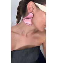 Poseidons Jewellery “Pembe Dalga Formlu Büyük Küpe - Zara Tarzı İlhamlı”