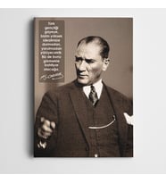 Atatürk Gençliğe Hitabe Kanvas Tablo