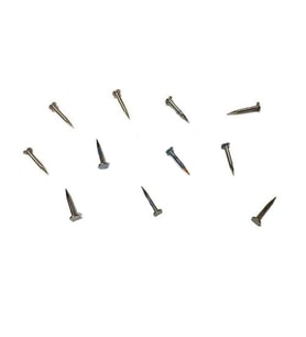Klips, Menteşe, Ayağı Çivisi 9mm Çelik - Nikel 10gr