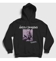 Presmono Unisex Beyaz Inside My Brain The Angry Samoans Kapüşonlu Sweatshirt 532513tt (Siyah)