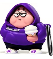 AirPods Pro 3. Nesil Uyumlu Figürlü Darbe Emici ve Koruyucu Silikon Kulaklık Kılıfı (Hoodie PY)