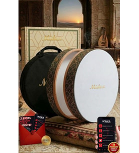 Midex BR-710 Kaliteli Bendir Def Akort Ayarlı EL Tutma Oyuklu Çantalı