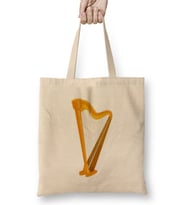 Harp Music Art Bez Çanta Uzun Saplı