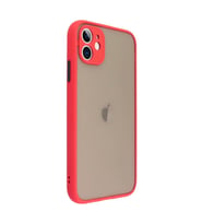 iPhone 11 6.1inç Kamera Korumalı Premium Silikon Kılıf (Kırmızı)