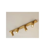 GU10 MAT ALTIN GOLD MODERN SPOT AVİZE 4’LÜ HAREKETLİ BAŞLIK Os r am LED AMPÜL DAHİL Kuruluma Hazır