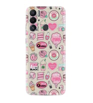 Tecno Pova Neo Kılıf Resimli Desenli Baskılı Silikon Donut Flamingo 1415