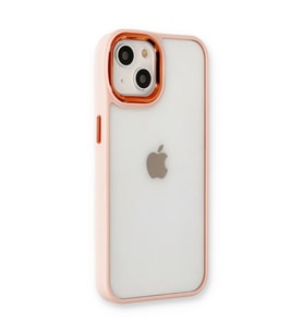 Apple İphone 14 Plus Kılıf Dora Kapak - Pudra
