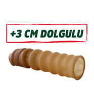 4cm penisi uzatıcı kılıf prezervatif ahududu aromalı kayganlaştırıcı seti