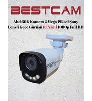 BESTCAM Ahd 60K Kamera 5 Mega Piksel Sony Lensli Gece Görüşü Renkli 1080p Full HD