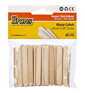 Brons Ahşap Çubuk Naturel Mini BR-910 