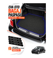 SMART FORFOUR (2004-2006) Uyumlu EVA Bagaj Paspası Araca Özel Siyah-Lacivert