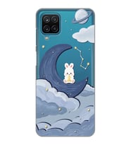 Samsung Galaxy A12/M12 Uyumlu Sevimli Ayıcık Desenli Şeffaf Telefon Kılıfı