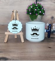 You Are My King Hediye Seti Kupa Bardak T Kulplu ve Anahtarlık Babaya Doğum Günü Babalar Günü Hediyesi (Model 2)