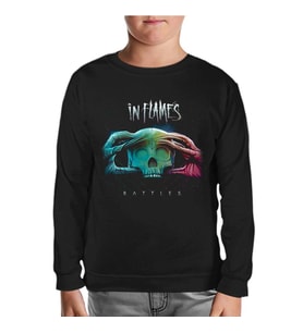 In Flames - Battles Siyah Çocuk Sweatshirt