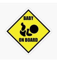 Baby On Board Arabada bebek var Oto Sticker Etiket 19CM md4