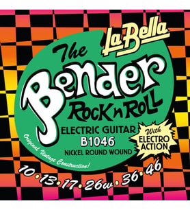 La Bella B1046 Elektro Gitar Teli Seti (Orta Seviye - 10-46 Light)  Nikel Kaplama Çelik, Dengeli Gerilim ve Parlak Ton, Uzun Ömürlü Kullanım  Ölçüler: 0.010 - 0.046 İnç Takım