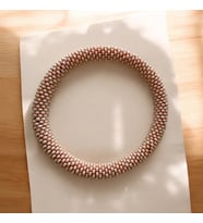 Chibeads Monochrome Spiral Beaded Bracelet (Somon)