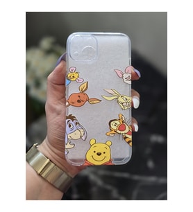 Iphone 13 Uyumlu Baskılı Şeffaf Telefon Kılıfı