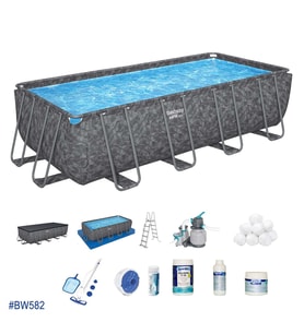 Bestway® APX 365™ 561KA Dikdörtgen Prefabrik Havuz Seti 5,49 m x 2,74 m x 1,32 m BW582