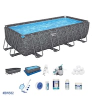 Bestway® APX 365™ 561KA Dikdörtgen Prefabrik Havuz Seti 5,49 m x 2,74 m x 1,32 m BW582