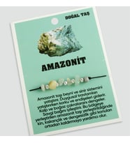 Amazonit Doğaltaşlı İp Bileklik